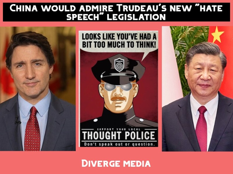 China would admire Trudeau’s new “hate speech” legislation